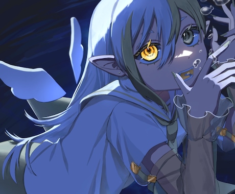 綺麗で純粋なイラストを制作します 中性・無性・少年少女などの曖昧な幼さ・美しさが得意です! イメージ2