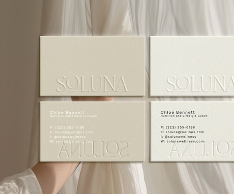 ミニマルでお洒落な名刺orショップカード作ります 一瞬で惹きつける、品のあるデザインを。 イメージ1