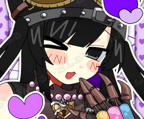 もえもえ♡なアイコン描きます 初心者の方も大歓迎◎かわいい平成風アイコンが必要な人へ☆ イメージ1