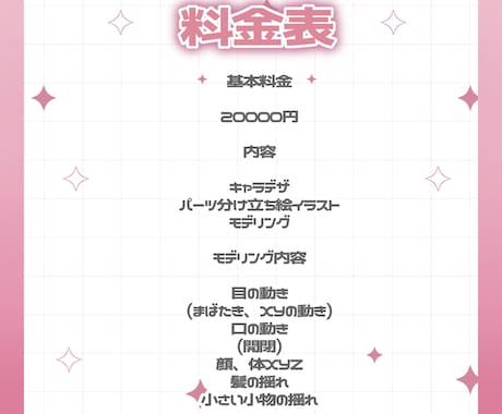 初回限定価格♡デフォルメのlive2d制作します お手頃に全て揃ったミニキャラlive2d❤︎ イメージ2