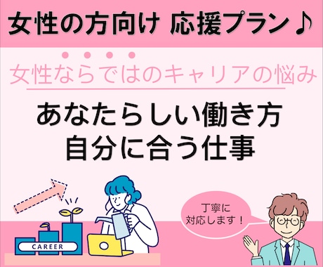 女性のキャリアを応援！キャリアカウンセリングします キャリアカウンセリング、自己分析、キャリア相談、キャリア形成 イメージ1