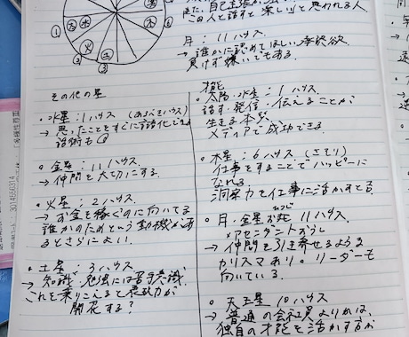あなたの性格・才能をホロスコープで徹底分析します 【500円】あなただけの星読みレポート4000字以上 イメージ2