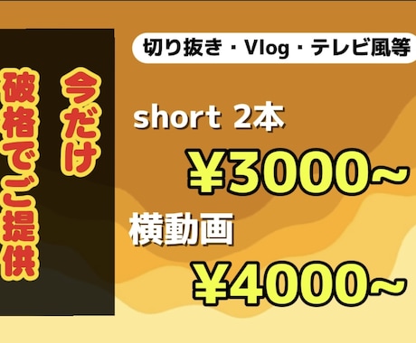 低価格で高クオリティの動画をお届けします 期間限定価格！実績確保のための破格で編集します！ イメージ1