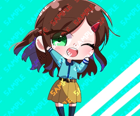 かわいいデフォルメキャラのイラストお描きします デフォルメ、ミニキャラ専門に受け付けています！ イメージ2