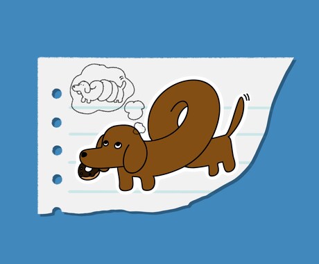 優しいタッチのステッカー風イラスト描きます いただいた画像をデフォルメし、参照画像のようにできます！ イメージ1