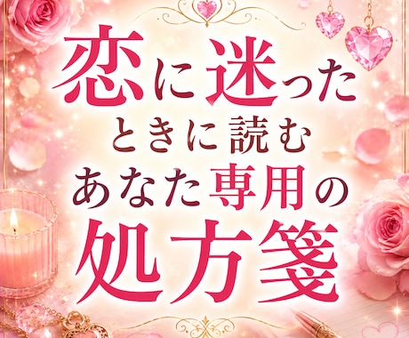 お試し鑑定♢今の恋愛に必要なことばをお届けします 恋に迷ったとき、読む“あなた専用”の処方箋 イメージ1