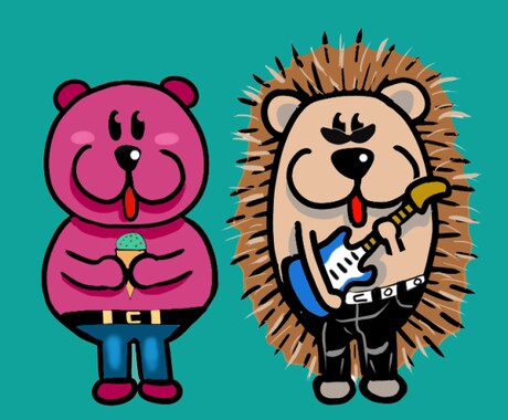 こだわりの描き方で個性と可愛さをださせます 完全オリジナルのゆるキャラをベースに仕上げます！！ イメージ1