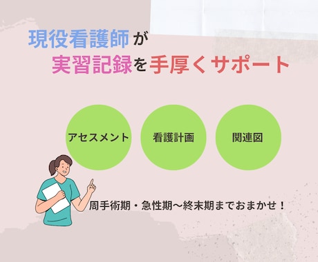 現役看護師が看護課程をサポートします 悩んでしまう前にまずはお気軽に相談からどうぞ♩ イメージ1