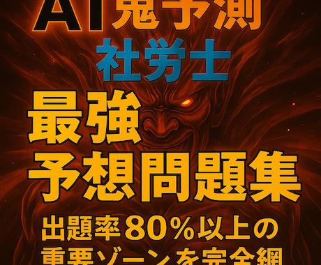 AI鬼予測問題集：社労士2026 年―ます AI×過去問で合格率6％の壁を突破よ！ イメージ1