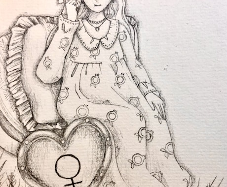 タロットやオラクルカードのイラスト描きます 手描き風の優しいイラスト。オリジナルカード作成用にも。 イメージ2