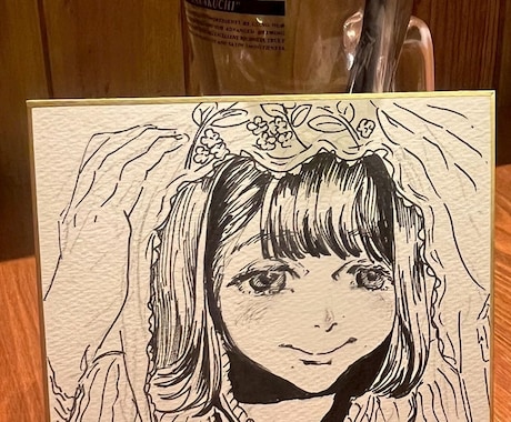 スタリッシュな似顔絵を描きます マンガキャラみたいにかわいい。色紙直郵。実物もらえます。 イメージ1