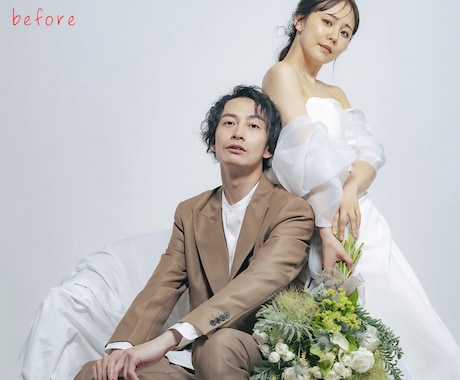 大切な前撮り・結婚式写真のレタッチをします 8組限定モニター¥1,500｜大切な1枚を心を込めて届けます イメージ2