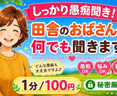 日々のモヤモヤ愚痴、介護職が優しく受け止めます 日々のモヤモヤや愚痴・悩みをお友達感覚でゆっくり聴きます イメージ1