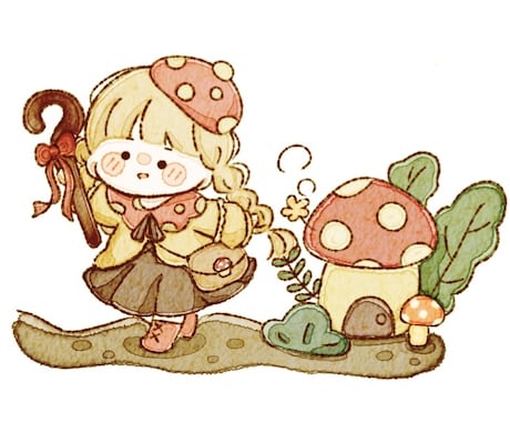 ゆるふわなイラスト描きます 最短即日で絵本のようなゆるいイラストお描きします イメージ1