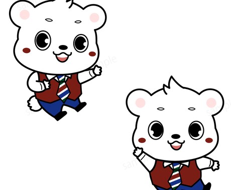 愛されかわいい動物キャラクターお作りします ★お得な3ポーズセットで22000円★ イメージ2