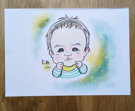 程よくデフォルメされた似顔絵描きます 人物の似顔絵、愛犬も対応可！！お手頃価格で似顔絵どうですか イメージ2