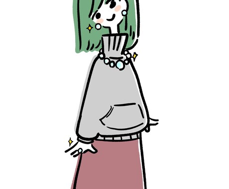 シンプル可愛いイラスト制作します カットイラストや似顔絵などシンプル可愛いイラストです イメージ2