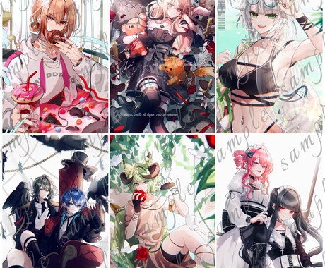 キャラクターイラストを制作します アイコンや1枚絵などイラスト関連のお仕事全般お受けします イメージ2