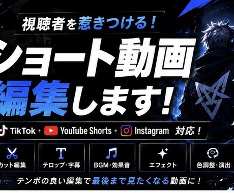 CapCutでショート動画を編集いたします！ます CapCutを使用したショート動画編集サービスです。 イメージ1