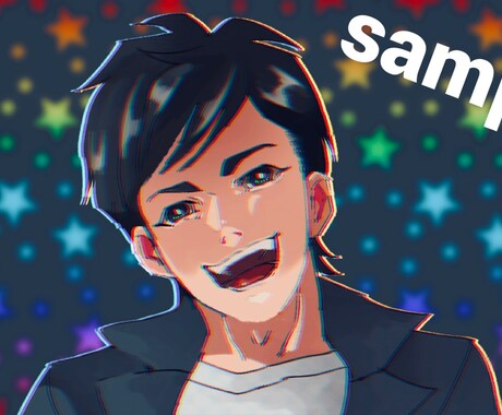 ちょっとアニメキャラ風？な似顔絵を描きます イメージ1