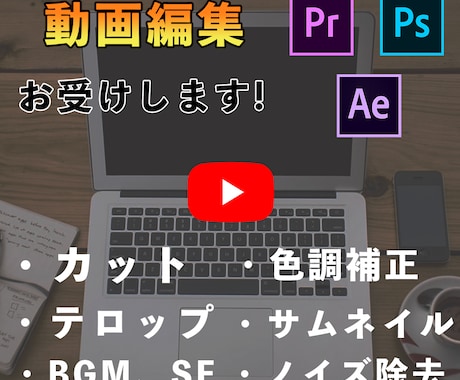 あなたの動画編集お受けします サムネ作成可能！OPやED作成も承ります イメージ1