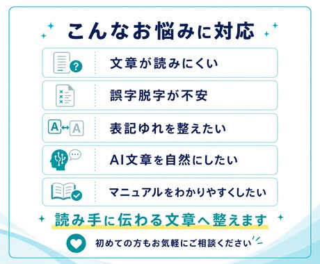 伝わりにくい文章を、読みやすく自然に整えます 取説・マニュアル制作経験を活かして丁寧にリライト イメージ2