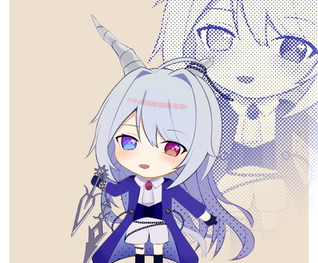 かっこかわいいSDイラストを描きます アイコンやグッズ、配信・動画用に！ イメージ2