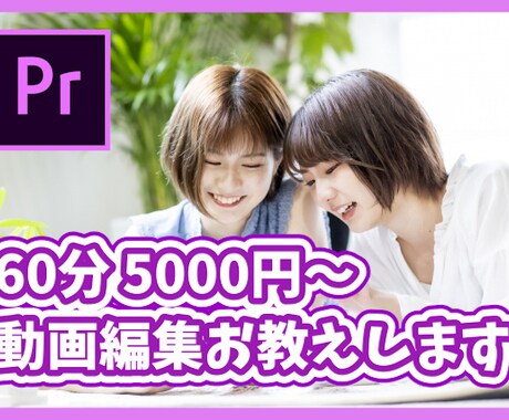 premierepro動画編集方法をお教え致します YouTube動画100万回以上再生実績！ イメージ1