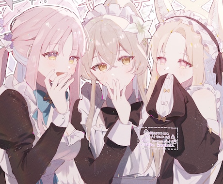 可愛いイラストを描きます 動画用イラスト、立ち絵、キャラデザ、グッズ用などなど！ イメージ2