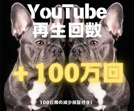 YouTube再生回数100万回増加まで宣伝します 数量限定価格✨100日間の保証付き✨他を凌駕する再生回数 イメージ1