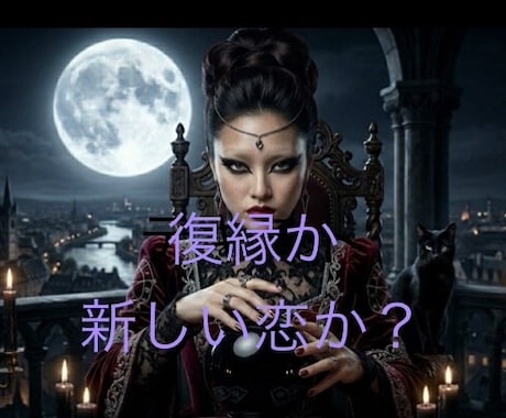 復活愛？次の恋？あの人との縁の行方をみます 復縁の可能性と未来を静かに読み解くわよ イメージ1