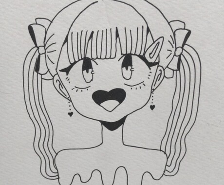シンプルで可愛いボールペン画描きます 可愛いイラストを現役美大生が短時間でお届けします！ イメージ2