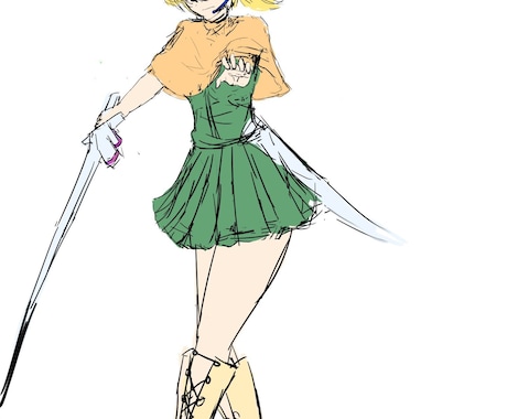 キャラクターのイラスト描きます キャラクターのイラストを（らふ）作成いたします イメージ1