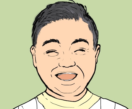 写真からシンプルな似顔絵SNSアイコンを制作します イメージ1