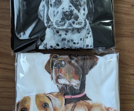 オリジナルTシャツを作ります ペットの似顔絵や個性的なデザインをファッションとして イメージ1