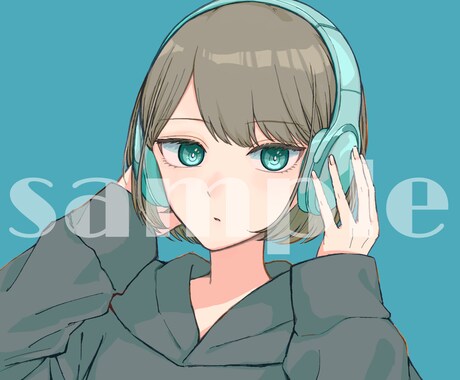 歌ってみた・配信で使えるオリジナルイラスト描きます お好みの絵柄に寄せることも可能◎ イメージ2