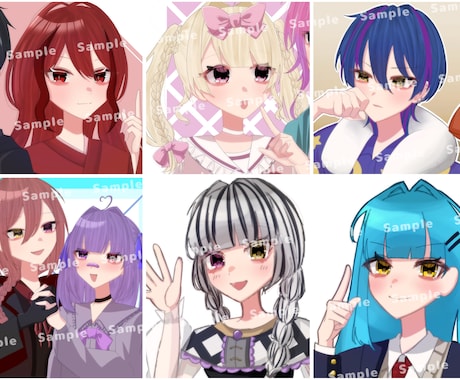 アイコンに使えるかわいいイラストを制作いたします イメージ1