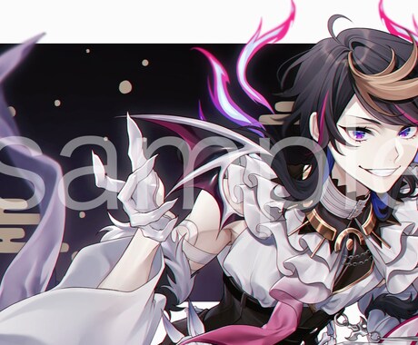 歌ってみたの動画イラスト･サムネ制作致します 歌ってみたに使用出来るイラストを制作致します。 イメージ2