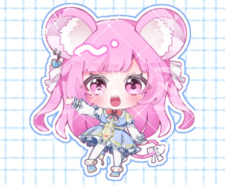 商用利用料金込！可愛いデフォルメイラスト描きます 活動者様のグッズ制作や活動イラストなどに♡ イメージ2
