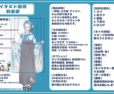イラスト(立ち絵、一枚絵、IRIAM等)描きます 依頼後、すぐに制作可能！！気軽にご相談ください！！ イメージ2