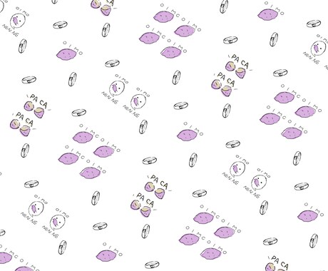 商用OK！かわいい概念モチーフパターン壁紙作ります Vtuber様やライバー様の返礼品や壁紙にコレ！！ イメージ2