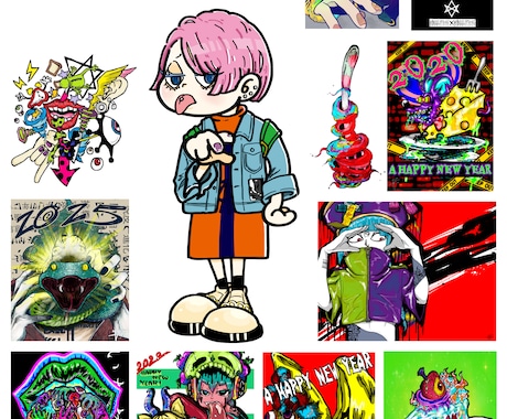 独特なロゴやイラストを描きます イメージ1
