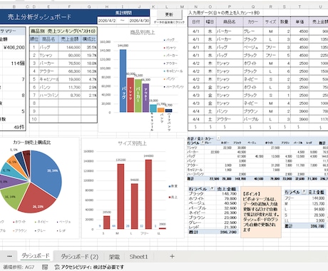 Excel集計表・分析をわかりやすくサポートします イメージ1