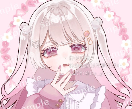 SNSで使えるアイコンを制作いたします オリキャラがいなくてもOK！キャラクター作成もお手伝いします イメージ2