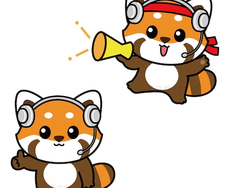 愛されかわいい動物キャラクターお作りします ★お得な3ポーズセットで22000円★ イメージ2