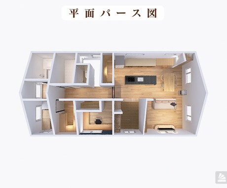 新築の方向け！３Dパース作成いたします インテリアコーディネーターからのアドバイス付きプラン！ イメージ2