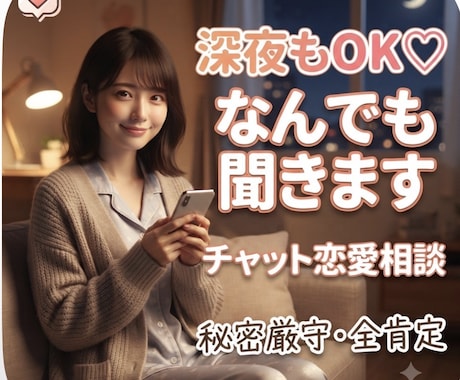 辛い恋・失恋、誰にも言えない苦しい胸の内聞きます ＊1分でも雑談OK＊失恋や辛い恋の痛みに寄り添います。 イメージ1