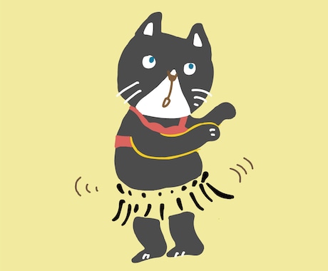 あなたのペットを面白ポーズで可愛いキャラに描きます シンプルだけどちょっと笑える！楽しいキャラ化 イメージ2