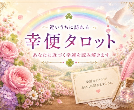 幸便｜近いうちに訪れる嬉しい変化を占います 詳細不要　恋愛・仕事・人間関係・総合の中から選ぶだけ♪ イメージ1