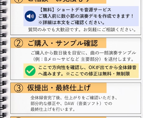 完全手弾き／ピアノ・キーボード演奏します 購入前・無料でショートデモ音源お作りします！ イメージ2